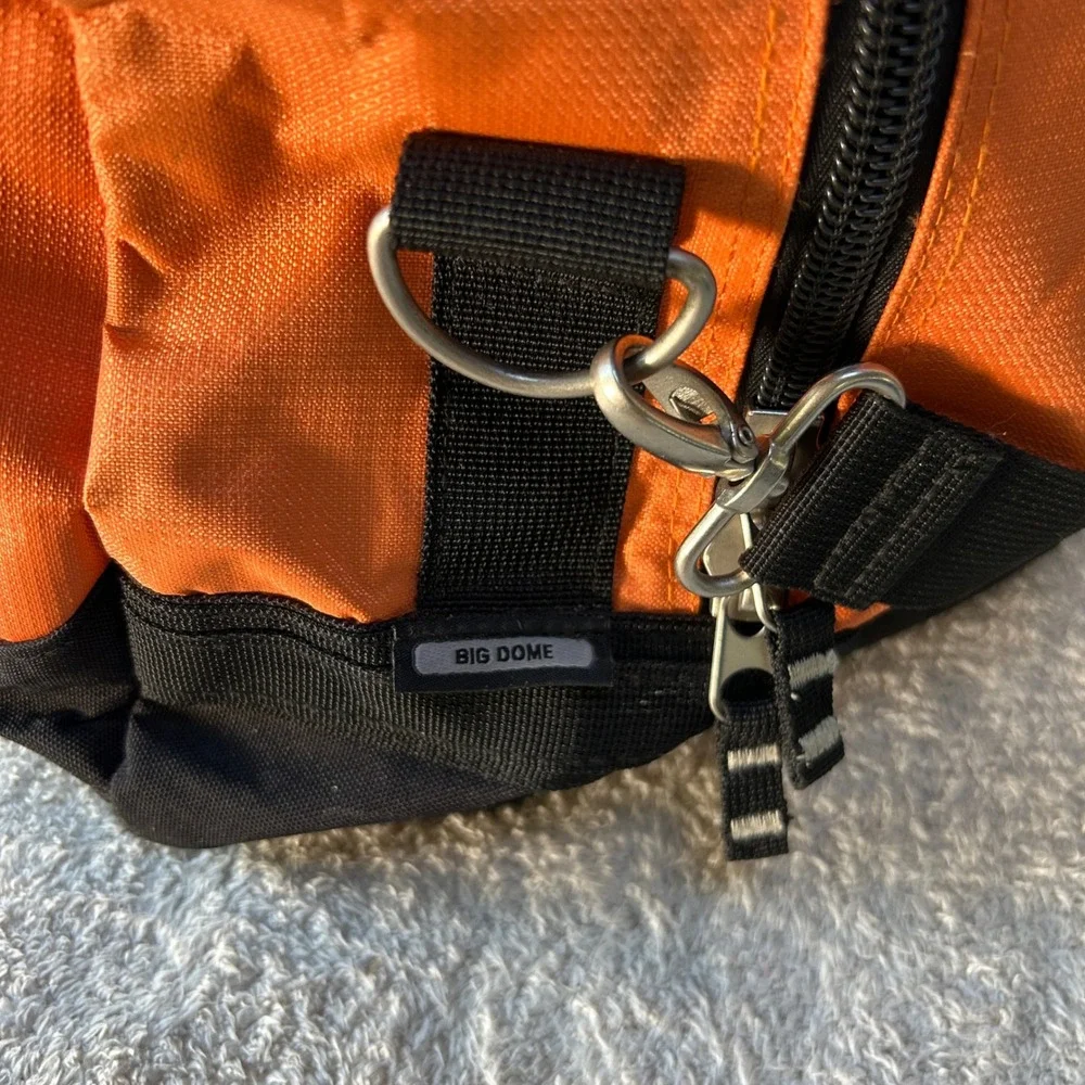 OGIO Big Dome Duffel Bag Orange Black Sigmatex Gym Travel Sports Bag Large
